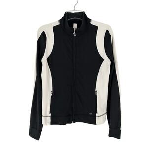 Y2K Victorias Secret Track Jacket Black & White Color Block 2000s Vintage
